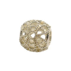 Genuine Pandora 791282 Beaded Openwork Roses Flower Charm