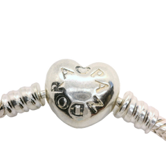 Genuine 16cm 590719 Moments Heart Clasp Snake Chain Bracelet (fits 14cm wrist)