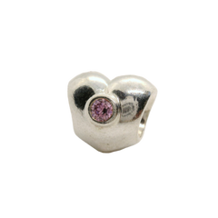 Genuine Pandora 790134PCZ Sterling Silver Heart Charm