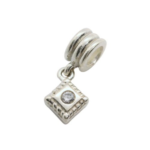 Genuine Pandora 790254CZ Diamond Shape Dangle Charm with Clear Zirconia