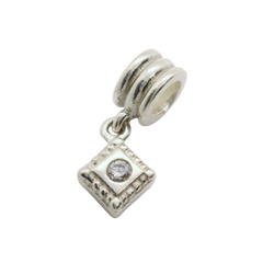 Genuine Pandora 790254CZ Diamond Shape Dangle Charm with Clear Zirconia