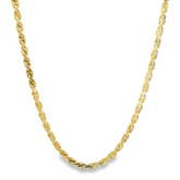 16" Pre-owned 9CT Gold Rope Chain Necklace (12.34g) - Goldbank Jewellers