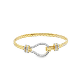 5.25" New 9CT Kids Stone set Hook & Loop Bracelet (10.4g) - Goldbank Jewellers