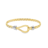 6" New 9CT Gold Kids Hook & Loop Bangle (14.1g) - Goldbank Jewellers