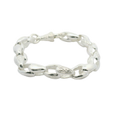 7" New Silver 925 Tulip Bracelet (23.37g) - Goldbank Jewellers