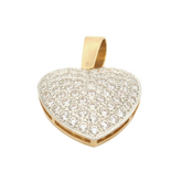 9CT New Heart Pendant 35 x 35mm (17.8g) - Goldbank Jewellers