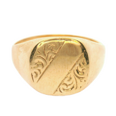 9CT New Signet Ring (Size Z+4) - Goldbank Jewellers