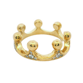 9CT Pre-owned Crown Shaped Ring (Size M)