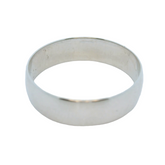 9CT Pre-owned White Gold Wedding Band (Size O)