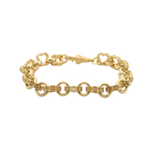 7.5" New 9CT Ladies Clover Bracelet (19.9g)