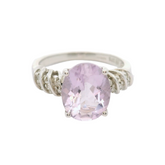 9CT Pre-owned White Gold Women's Elegant Ring (Size K)