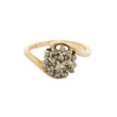 9CT Pre-owned CZ Cluster Ring (Size K)