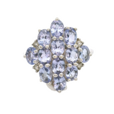 9CT Pre-owned White Gold Elegant Ring (Size K)