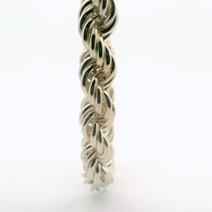 25" New Silver 925 Rope Chain Necklace (153.7g) - Goldbank Jewellers