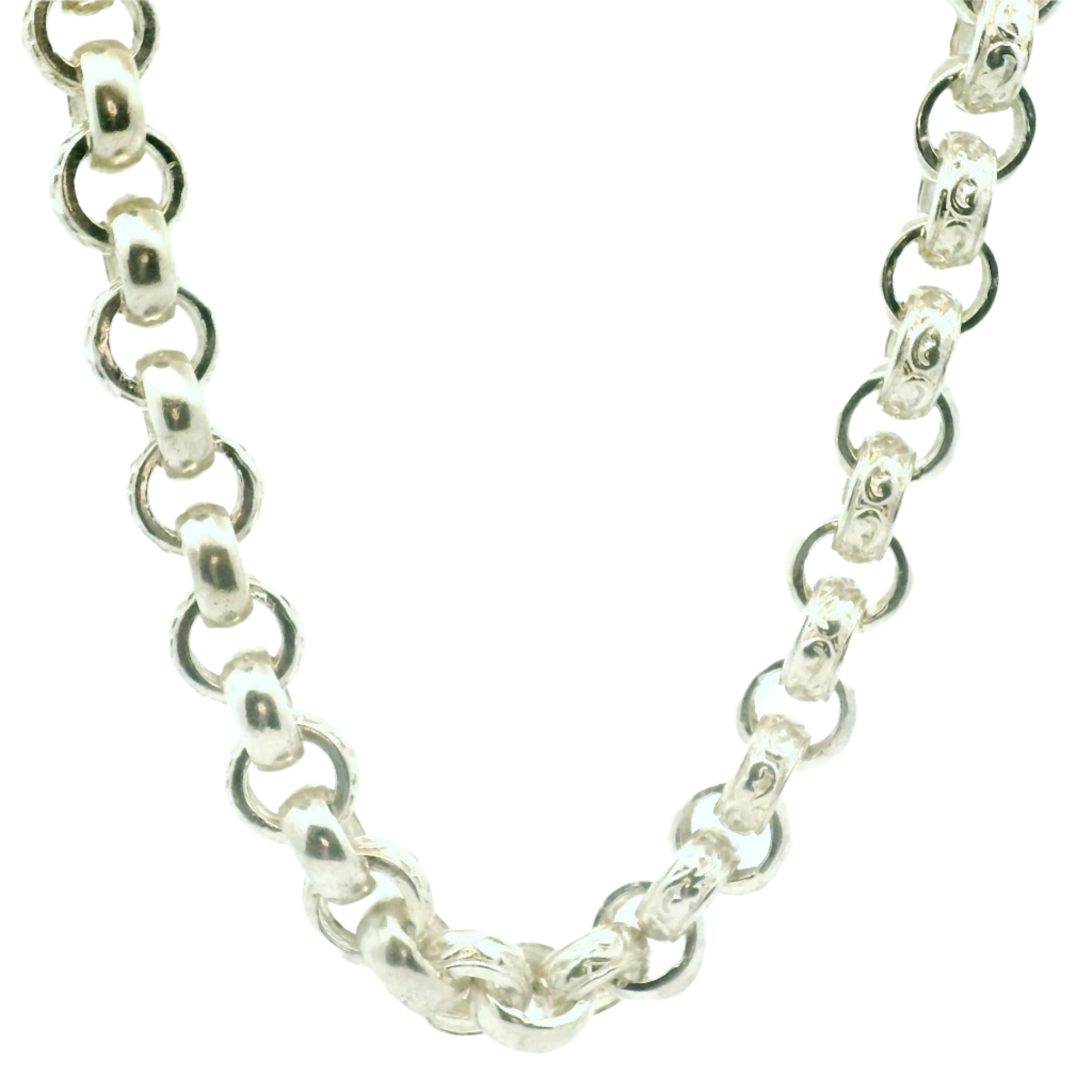 Massive Men's 26 INCH Belcher Chain Cast In 925 Plain Link Sterling Silver 467g 22 X 10mm Link Fully Hallmarked - Foto 7
