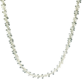 30" Pre-owned Silver 925 Elegant Crystal Necklace (50.6g)