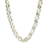 24" New Silver 925 Oval Belcher Chain Necklace (71.5g)