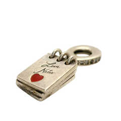 Genuine Pandora 797835CZ Love Notes Hanging Red Heart I Love You Charm