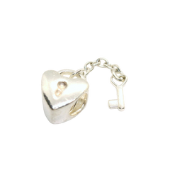 Genuine Pandora 790971 Silver Key to My Heart Padlock Charm