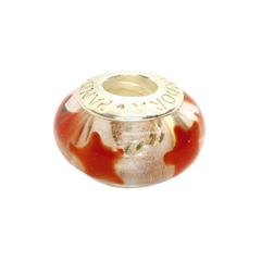 Genuine Pandora 790906 Murano Cinnamon Stars Bead