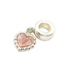 Pandora  790471EN28 Young Love Pink Heart Dangle Charm