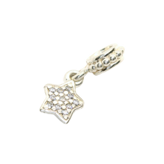 Genuine Pandora 791024CZ Charm Clear Pavé Dangle Star Charm