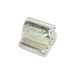 Genuine Pandora 790513 Forever Together Scroll Silver Charm