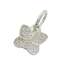 Genuine Pandora 791497CZ Sparkling Butterfly Pendant Charm