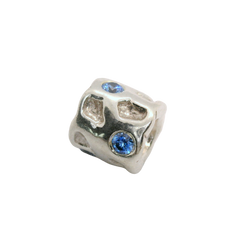 Genuine Pandora 790336CZB Silver & Blue CZ Rippling Pond Charm