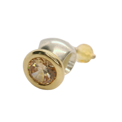 Genuine Pandora CZ790391 Silver & 14k Gold Buttercup Citrine & Champagne Charm