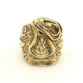 9CT Pre-owned Saddle Ring (Size P)