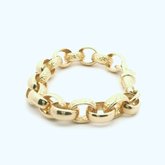 6" New Kids 9CT Oval Belcher Bracelet (16.2g)