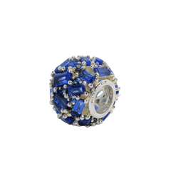 Genuine Pandora 797746NSBL Blue Crystal CHISELLED ELEGANCE Charm