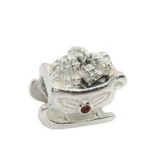 Genuine PANDORA 790562GA Santa's Sleigh Set With Garnets