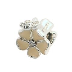 Genuine PANDORA 791827EN40 Poetic Blooms Bead Daisy Dangle Enamel CZ Silver Charm