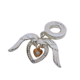 Genuine PANDORA 789296C01 CLUB 2021 Rose GOLD Plated ANGEL WINGS Dangle Charm