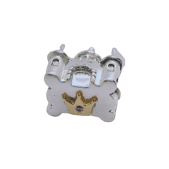 Genuine PANDORA 791133PCZ Sterling Silver & 14K Gold Happily Ever After Bead