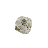 ULTRA RARE Genuine PANDORA 790366TPP Infinity Two Tone 14k Gold Silver Blue Paraiba Topaz Charm
