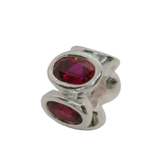 Genuine PANDORA 790311SRU Charm Red Oval Lights Synthetic Ruby Charm