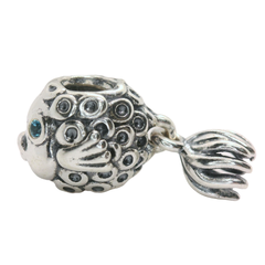 Genuine PANDORA 791108TPP Sterling Silver Splish Splash Blue Topaz Charm
