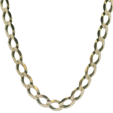 26" Pre-owned 9CT Flat Curb Chain (39.7g)