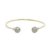 4.75" New 9CT Stone Set Bangle (5.7g)