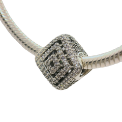 Genuine PANDORA 796211CZ Openwork Geometric Lines Charm Only