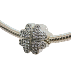 Genuine PANDORA 791805CZ Pave ‘Petals Of Love’ Clip Only