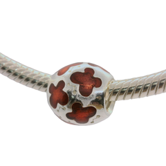 Genuine PANDORA 790438EN07 Purple Red Enamelled Butterfly Charm Only