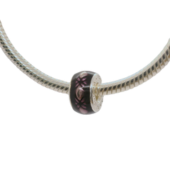 Genuine PANDORA 791034EN31 Purple Floral Vintage Spacer Charm Only