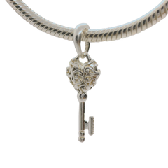 Genuine PANDORA 397725 Regal Key Charm Pendant Only