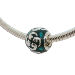 Genuine PANDORA 790491EN08 ZEN Turquoise Enamel Charm Only