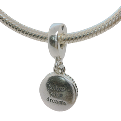 Genuine PANDORA 797196EN23 Compass Rose Blue Crystal Follow Your Dreams Dangle Charm Only