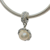 Genuine PANDORA 791385P Everlasting Grace Dangle Charm Only